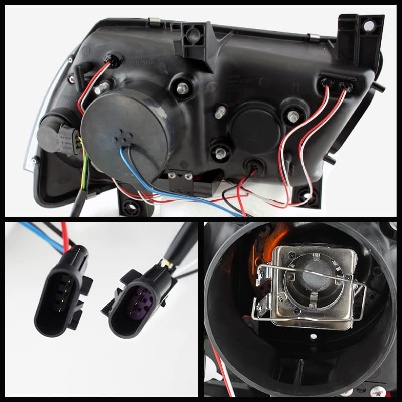 Black/Clear Spyder Auto 5074201 Projector Style Headlights