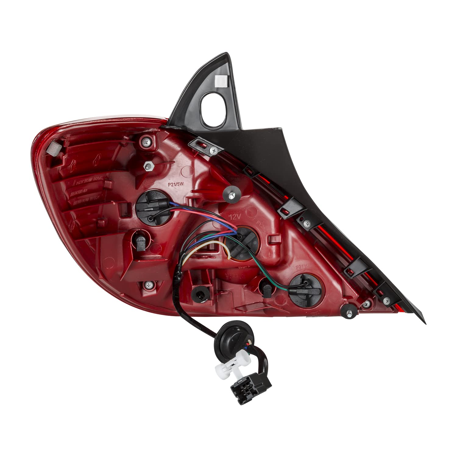 Right TYC Tail Light Assembly Compatible with 2007-2012 Nissan Versa