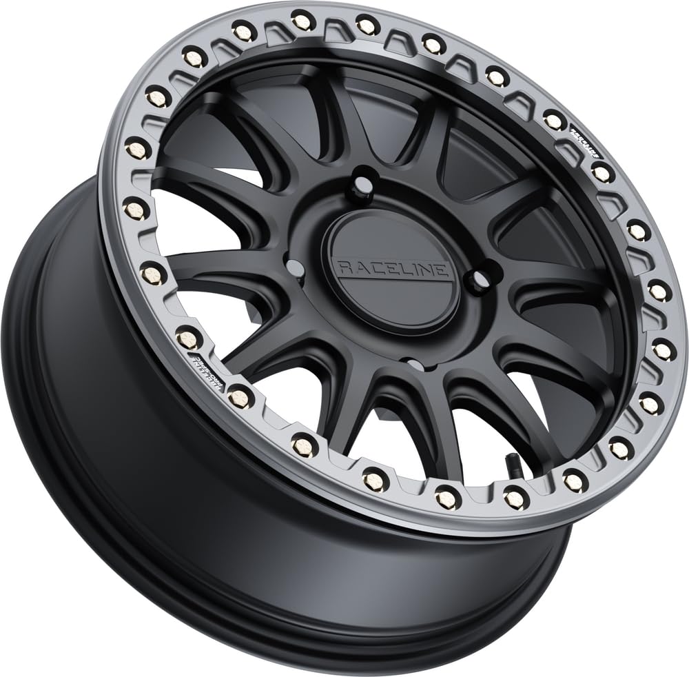 Alpha RACELINE Black W/Gunmetal Ring 17X7 4X156 +40