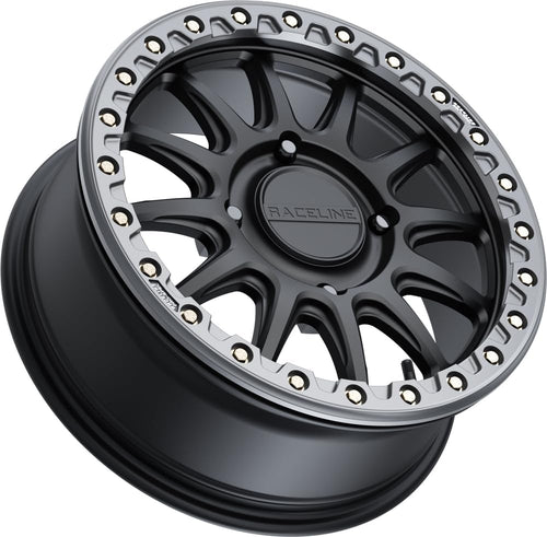 Alpha RACELINE Black W/Gunmetal Ring 17X7 4X156 +40