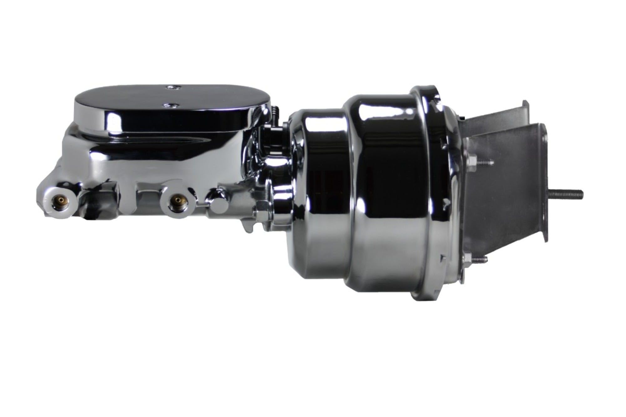 Compact-10 Series LEED BRAKES 7 Inch Dual Power Booster With 1-1/8In Bore Master Chrome