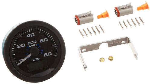 Premier Pro Gauge Sierra International 781-627-080P Scratch Resistant 80 MPH GPS Speedometer, Black, 3"
