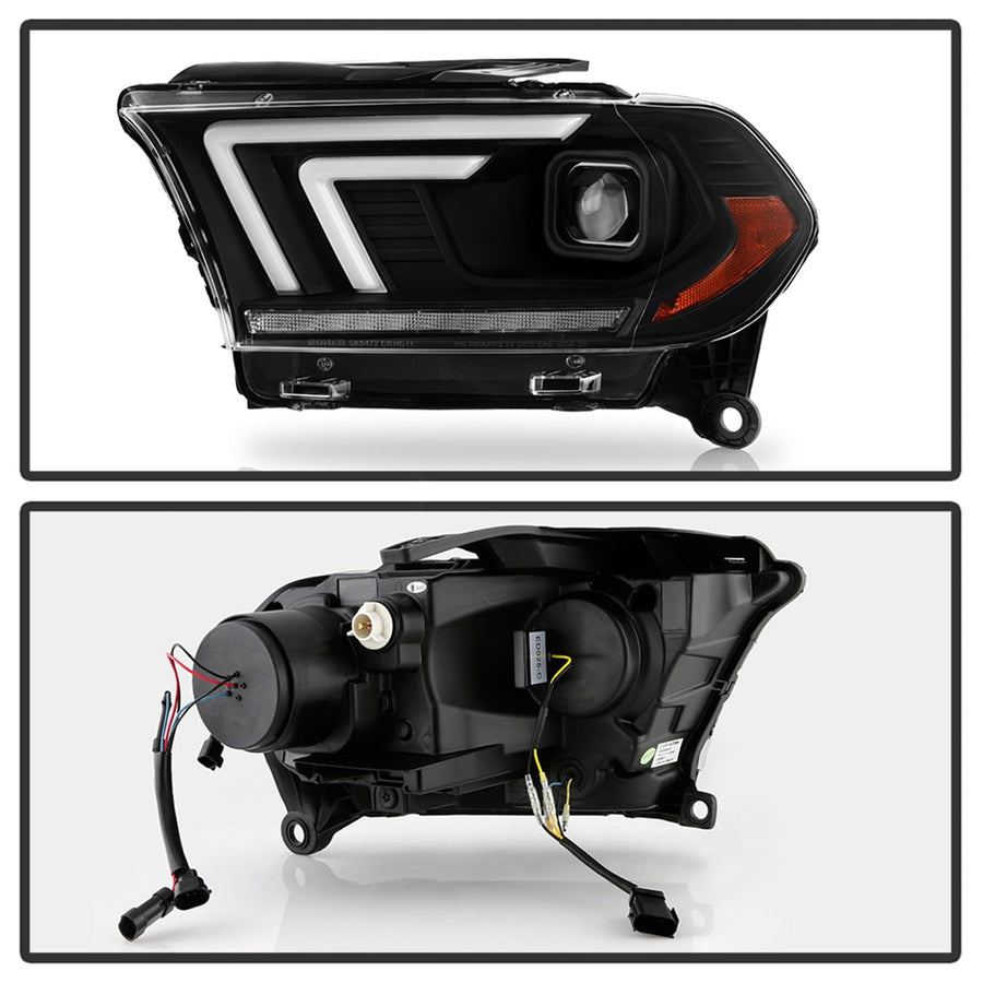 Crystal Headlights Spyder - (PRO-YD-DDU11SI-BK)