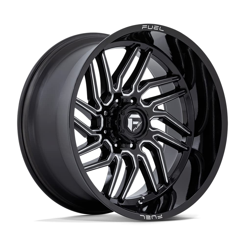 D807 HURRICANE FUEL OFF-ROAD 24X12, 8X170, 4.77, 44mm GLOSS BLACK MILLED - D80724201747