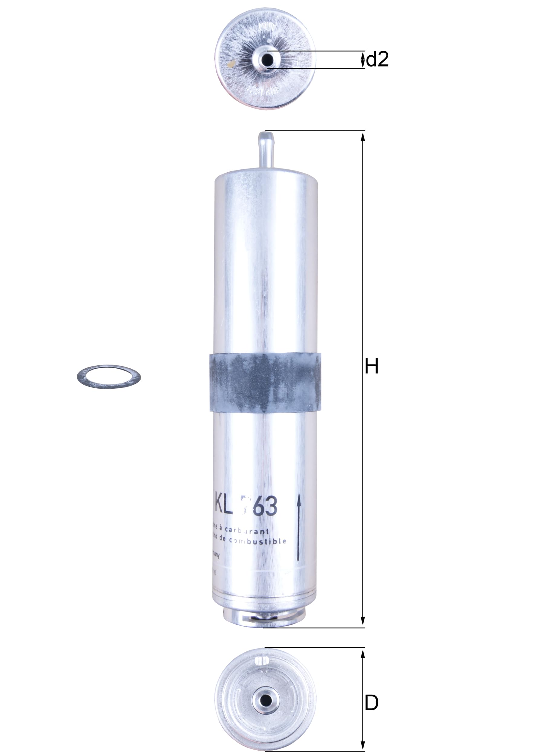Fuel Filter MAHLE KL 763D