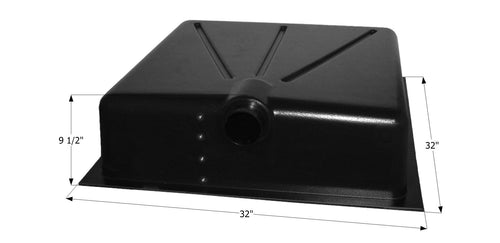 Holding Tank ICON Center End Drain HT165ED, w/ 3 in Spigot & 4 Level Sensors
