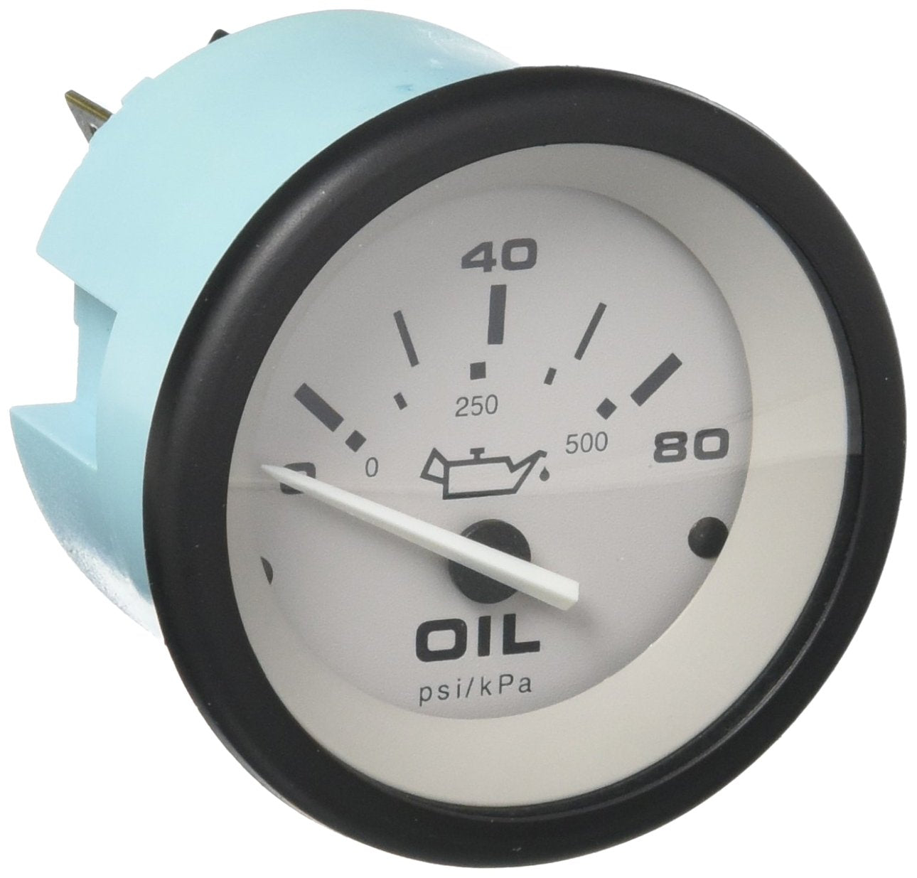 Sierra International Driftwood 61550P Electric Oil Pressure Gauge, 0 to 80 Psi Dial Range Scratch Resistant, 2"