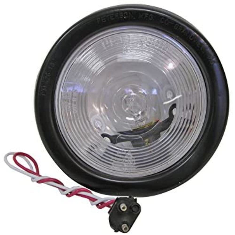 Clear Peterson Kit 24-Volt Round 4 Back-Up Light M415K-24V