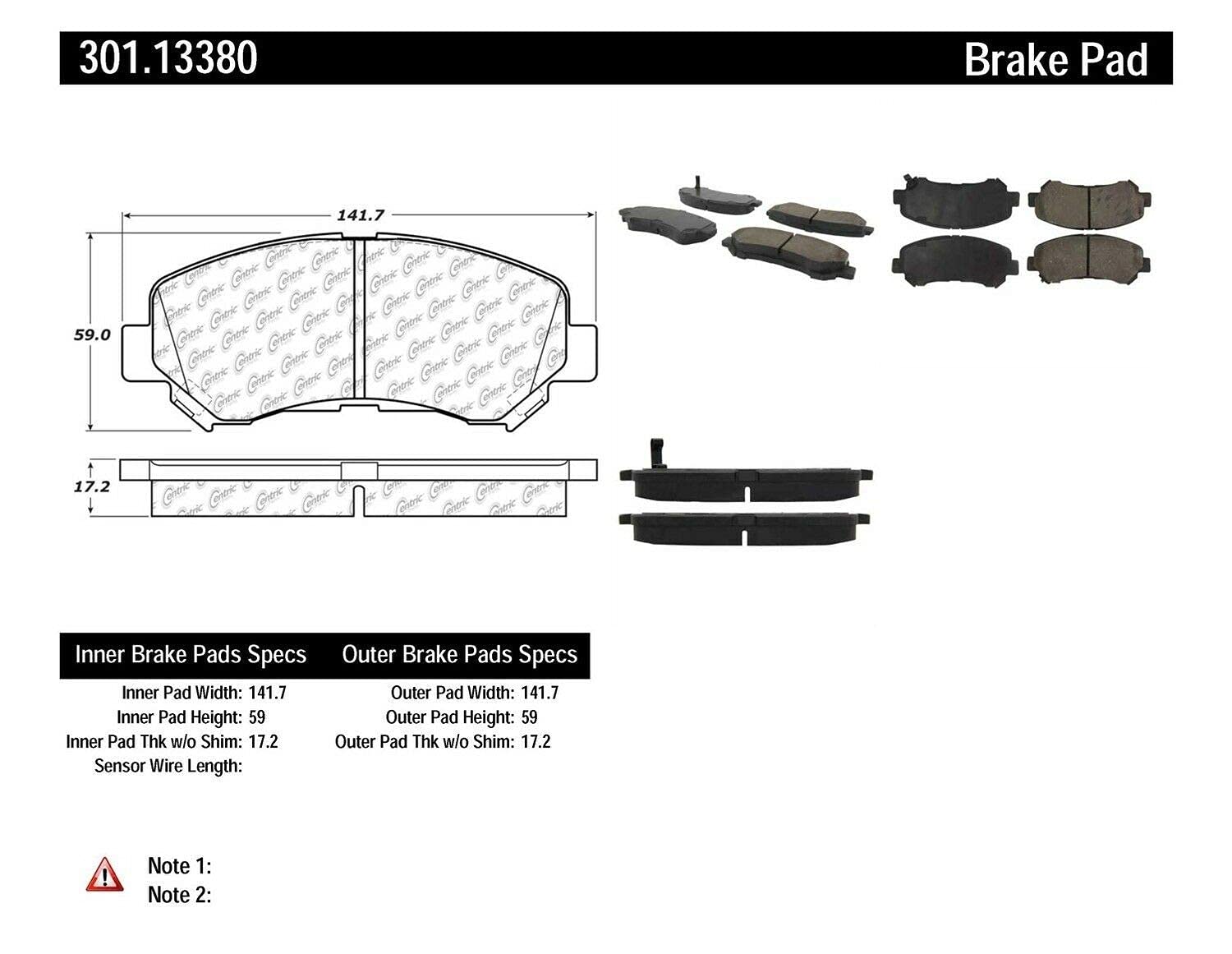301.13380 Centric Premium Ceramic