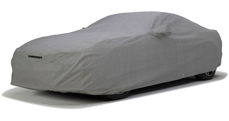 Covercraft Custom 3-Layer Car Cover Moderate Climate | C17794MC | Compatible with: 2015-2019 Ford Mustang Coupe (Excludes Shelby GT350/GT500 Models) | Gray