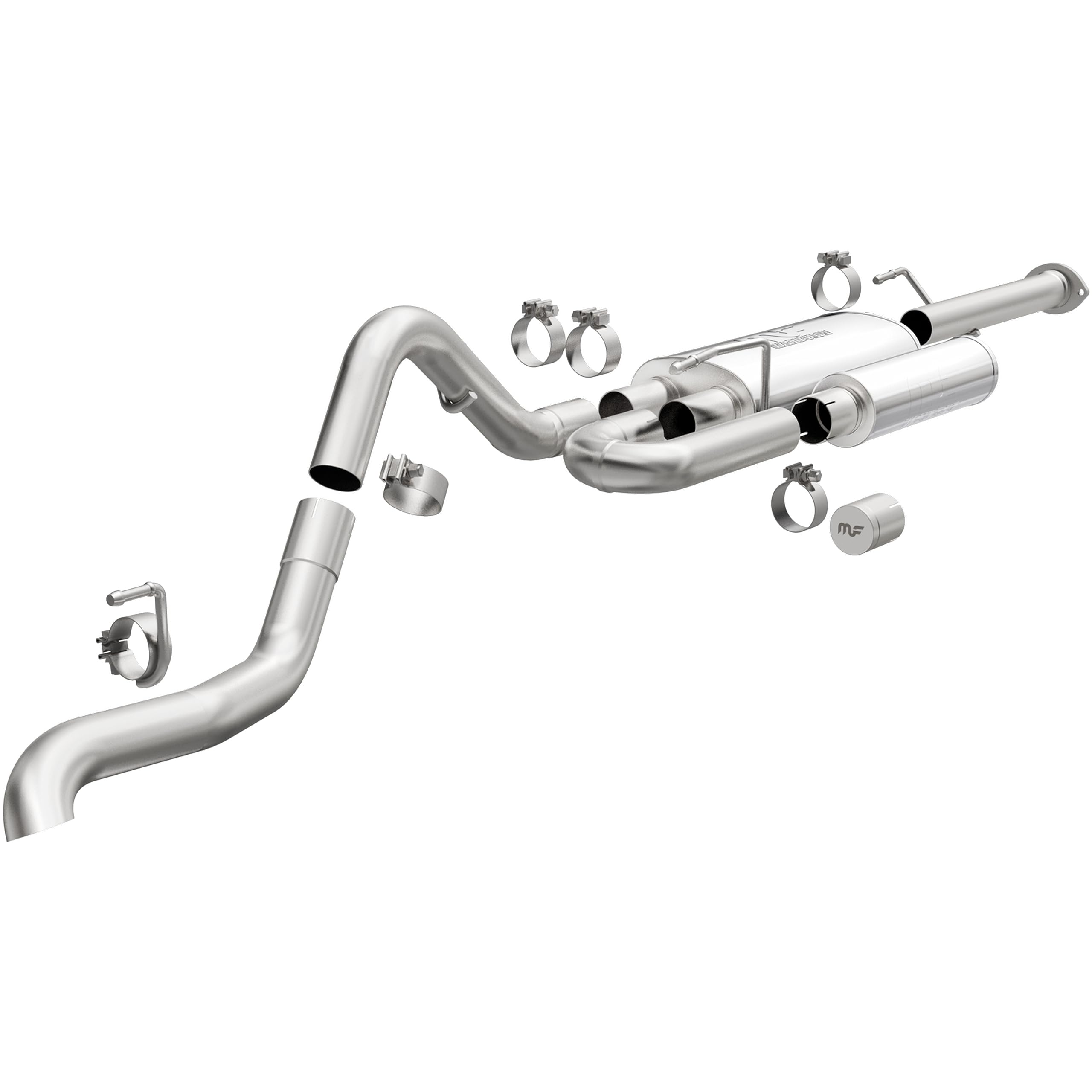 MagnaFlow Exhaust Performance System 19583: Cat-Back, Overland Series, For 2016-2023 Toyota Tacoma, Single Passenger Side Rear Exit Style