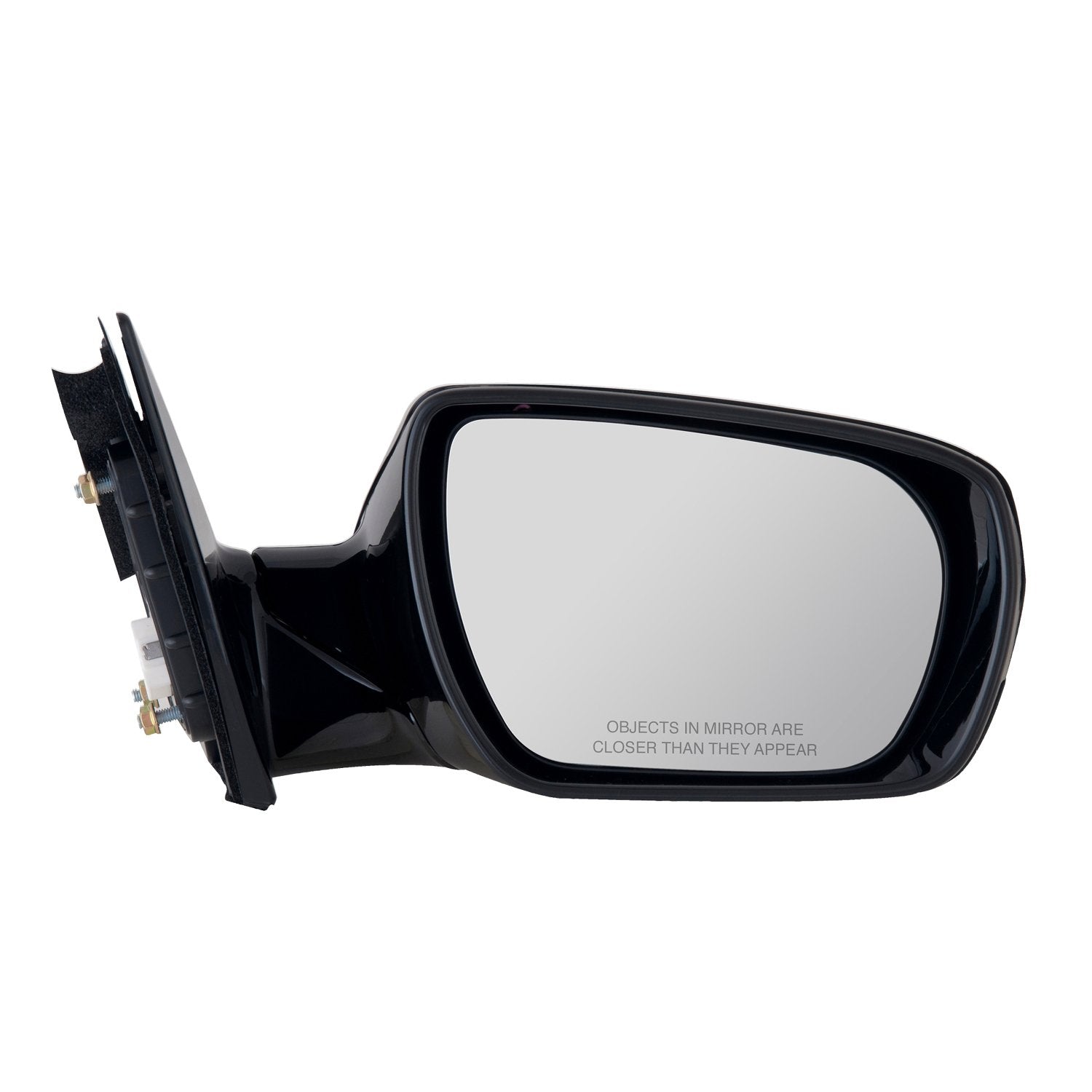Fit System - 65025Y Mirror Passenger Side for Hyundai Santa Fe Sport, Black, PTM Cover, Foldaway, w/o Memory, w/o Blind spot Detection, Heated Power