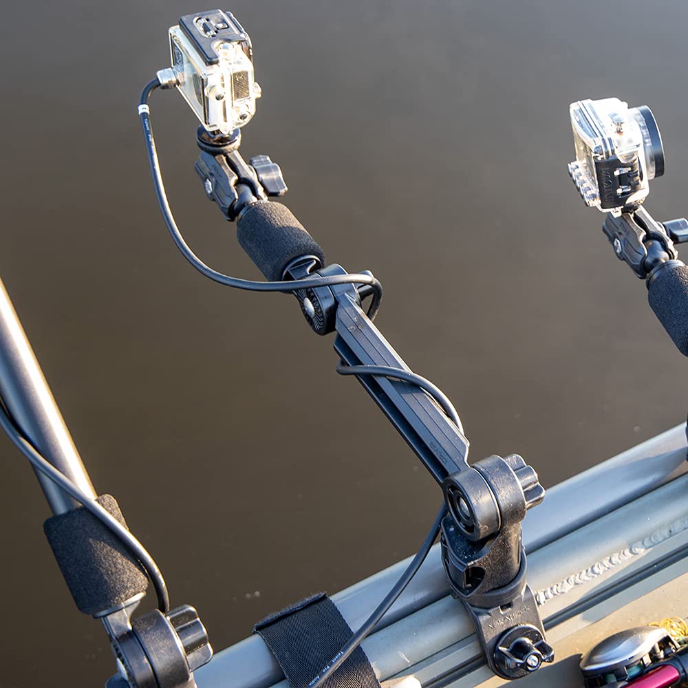 8" YakAttack Extension Arm for LockNLoad Accessories | Rod Holder & Fish Finder Riser | Track Mount Compatible | Includes Hardware | Made in USA | Kayak Fishing Attachment