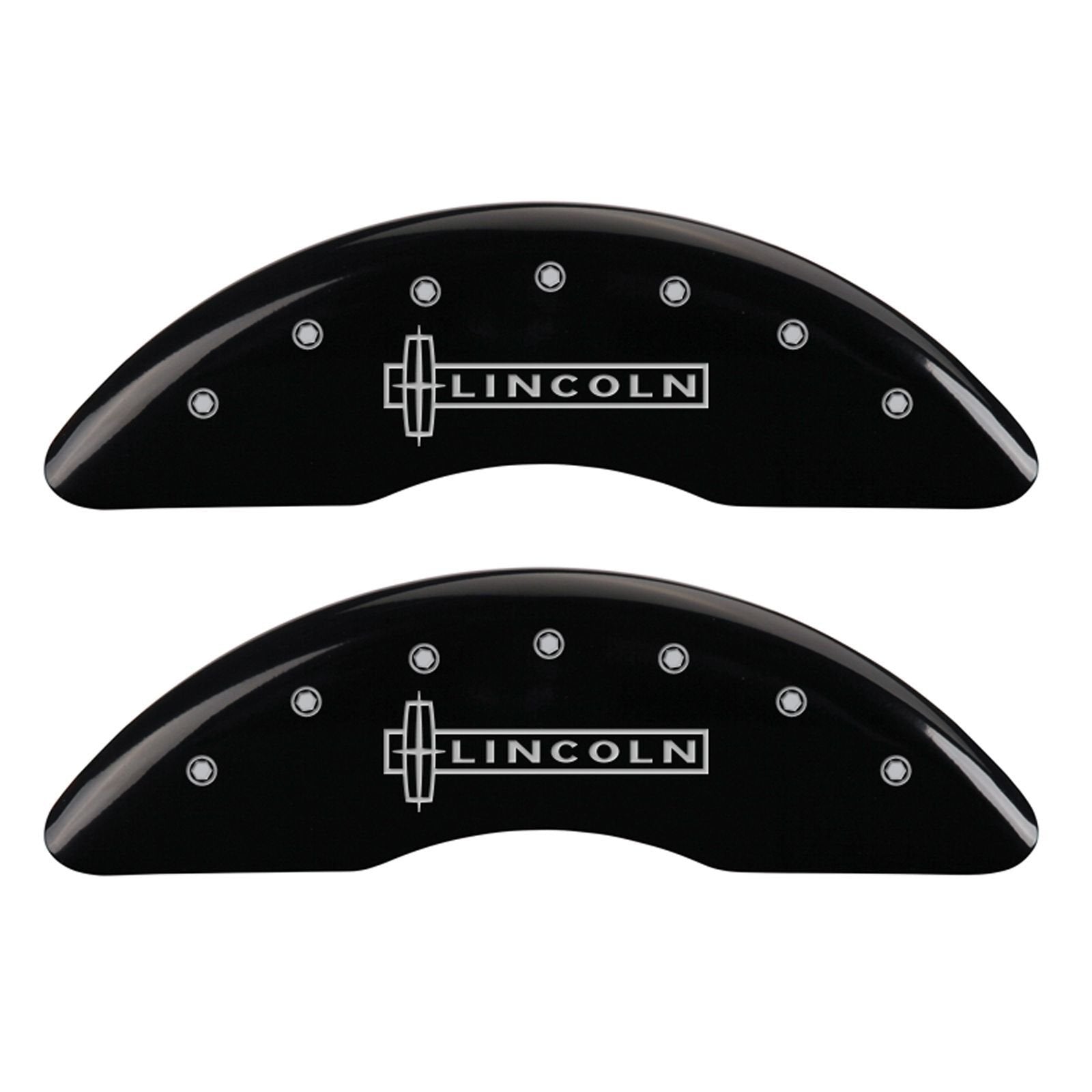 Caliper Covers MGP 36010Slc1Bk: Black, Lincoln/Star Logo, 4 Pack