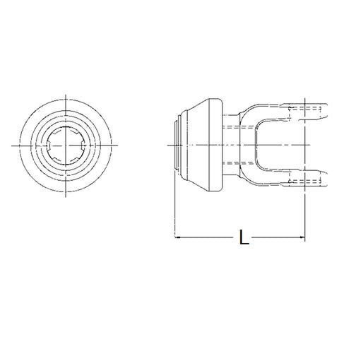 20-9330 Neapco Power Take Off Quick Disconnect Yoke