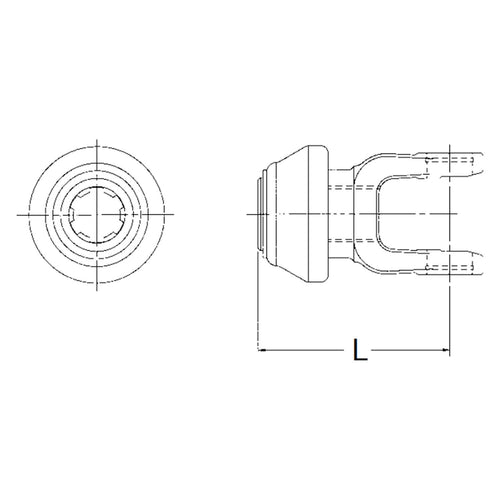 20-9330 Neapco Power Take Off Quick Disconnect Yoke