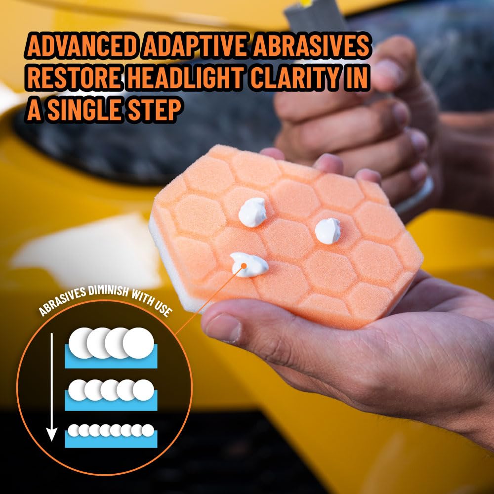 Headlight Restore and Protect Chemical Guys - Cleans, Restores Clarity, and Protects Headlights from Future Fading, Safe for Trucks, SUVs, Motorcycles, RVs & More - 16 oz