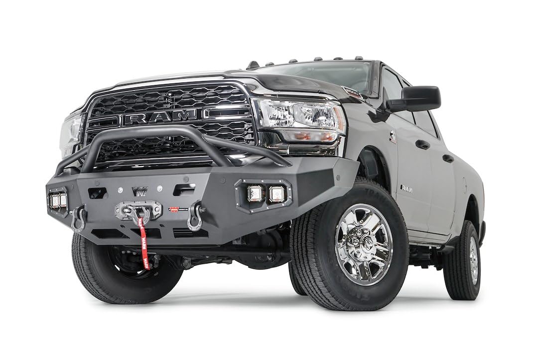 Ascent HD WARN 107003 Front Bumper with Baja Grille Guard, Fits: Dodge Ram 2500/3500/4500/5500 (2020-2021)