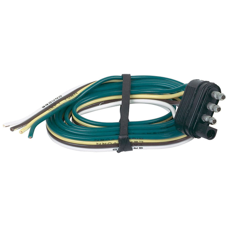 12" Husky 13193 4-Wire Flat Trailer Connector for Trailer End