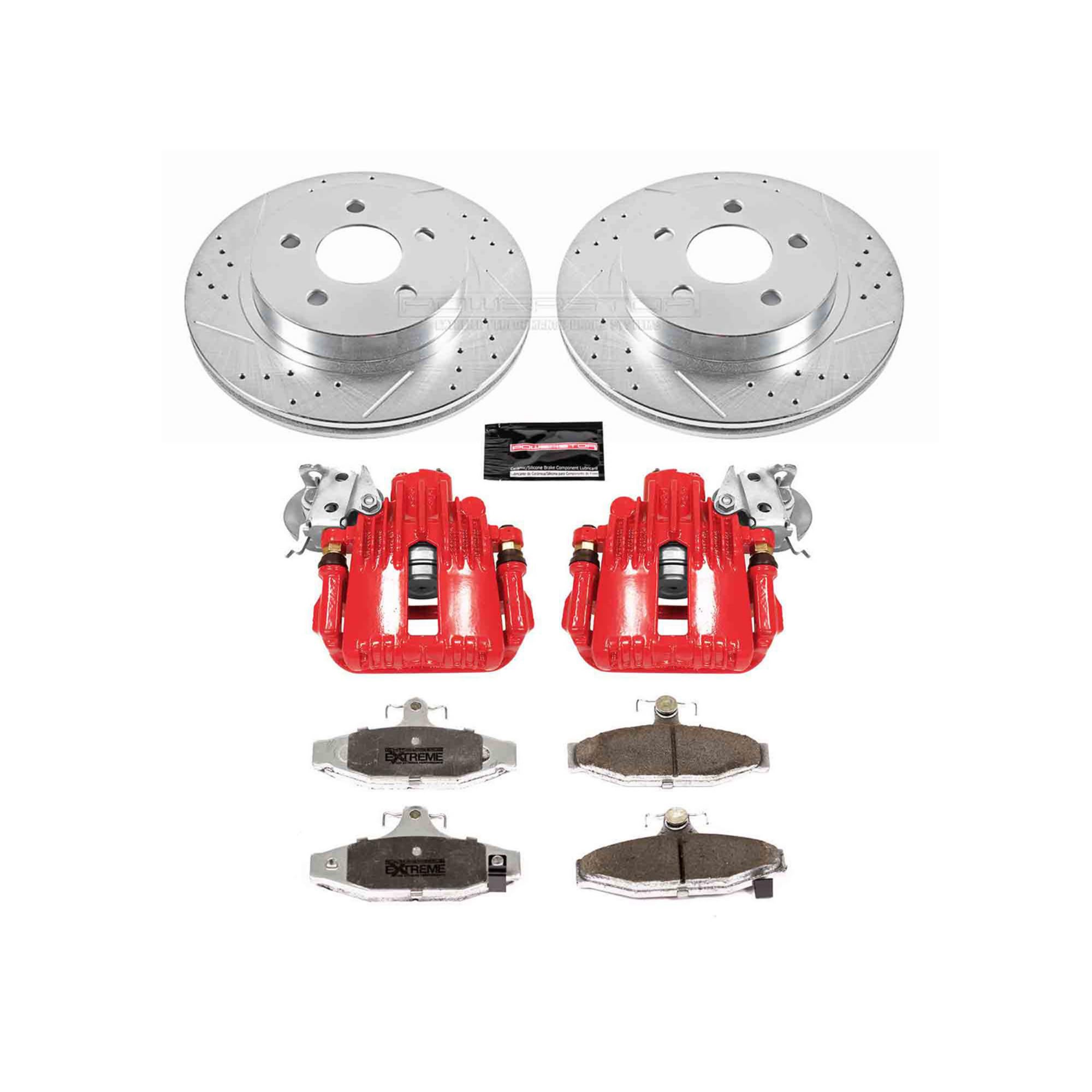 Power Stop Rear KC1531-26 Z26 Street Warrior Brake Kit Chevrolet Pontiac For Chevrolet Camaro 1993-1997, Pontiac Firebird 1993-1997 [Model Specific]