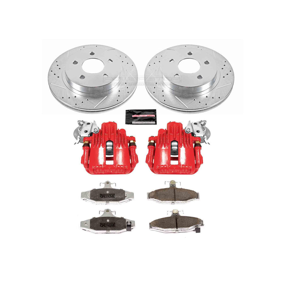Power Stop Rear KC1531-26 Z26 Street Warrior Brake Kit Chevrolet Pontiac For Chevrolet Camaro 1993-1997, Pontiac Firebird 1993-1997 [Model Specific]