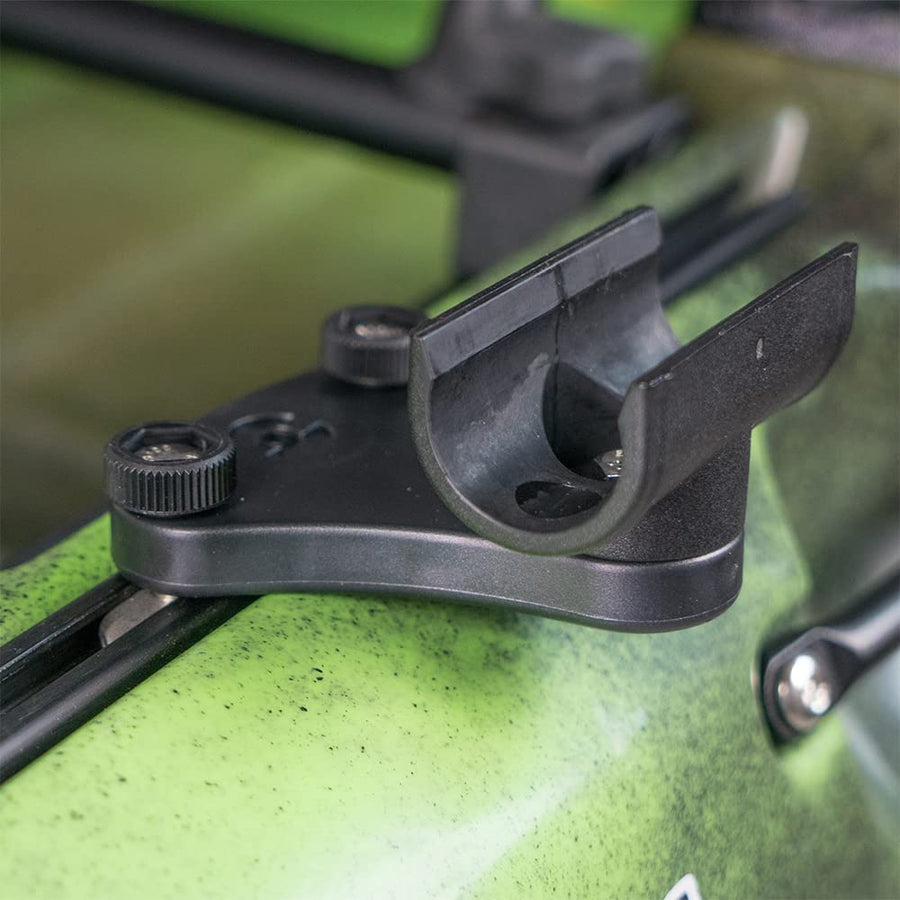 QuickGrip RAILBLAZA Paddle Holder Clip with Trackmount for Paddle Pole or Landing Net Storage