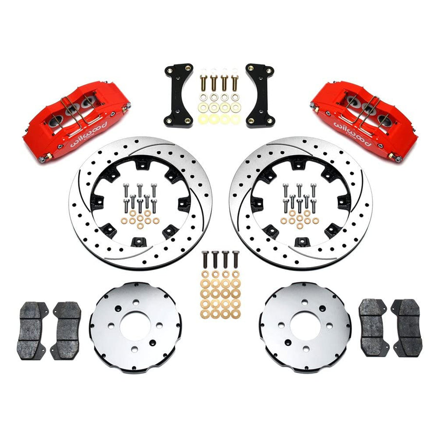 Red DP6A Front Hat Kit,12.19", Drilled