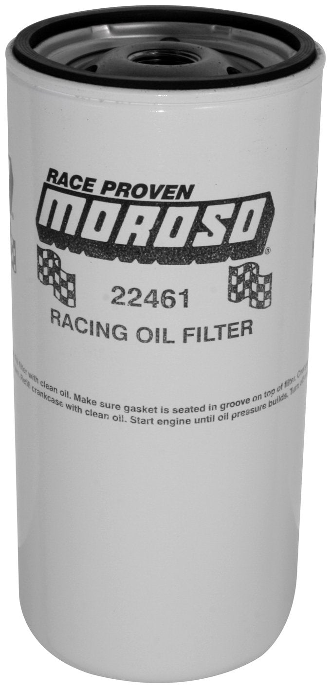 Moroso Racing Oil Filter 22461, Extra Long Chevy, 13/16-16 Thread, PH373 L40084 FL308 51794 PF932 6439034 HP-6002 LF226