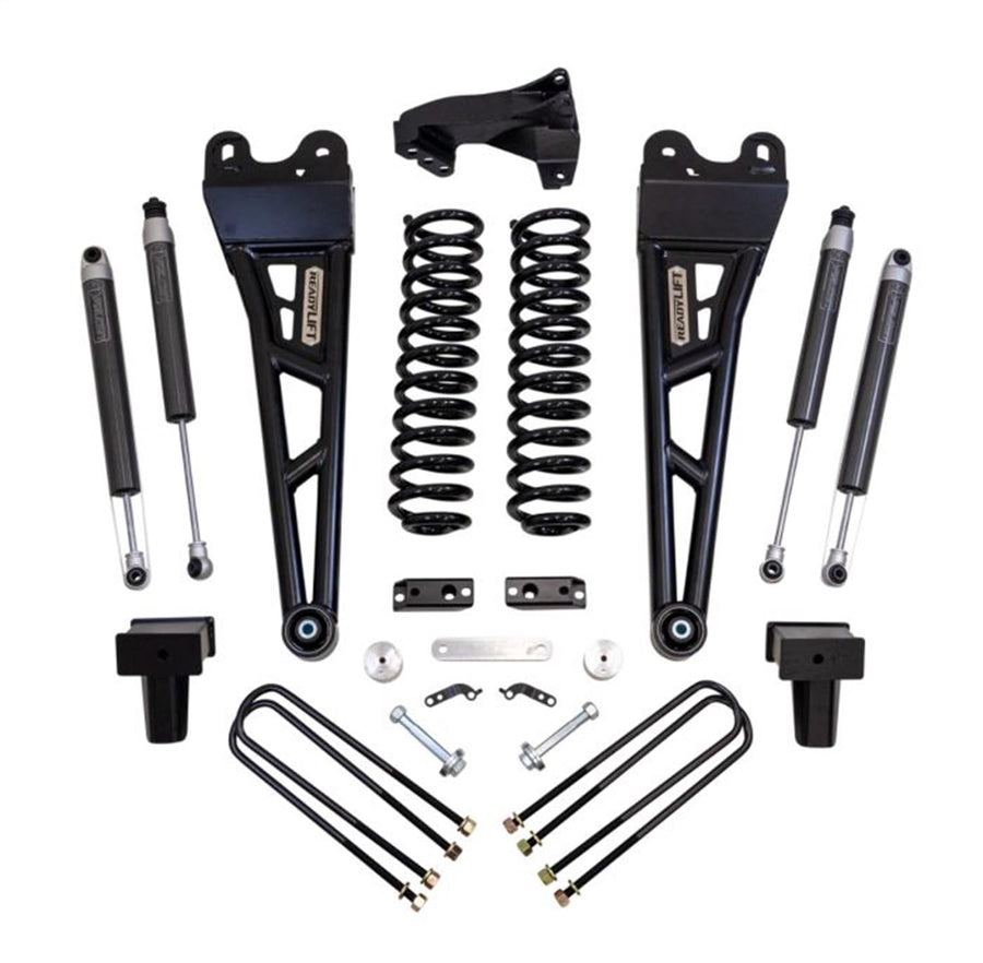 4'' ReadyLIFT Coil Spring Lift Kit with Falcon 1.1 Monotube Front/Rear Shocks and Front Track Bar Bracket with Radius Arms For Ford F250/F350 Diesel 4WD