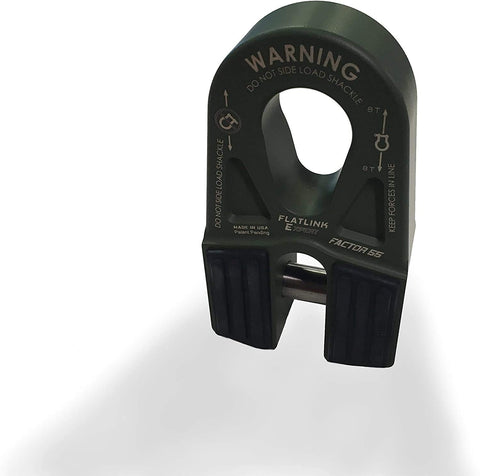 FlatLink E Expert Version Factor 55 00080-06 Winch Shackle Mount Assembly Anodized Gray