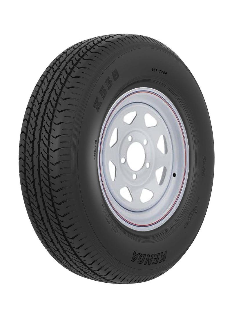 Kenda Tire and Wheel Americana - 3S439 - ST205/75D14 C/5H SPK WHT STR K558 K, (Each)