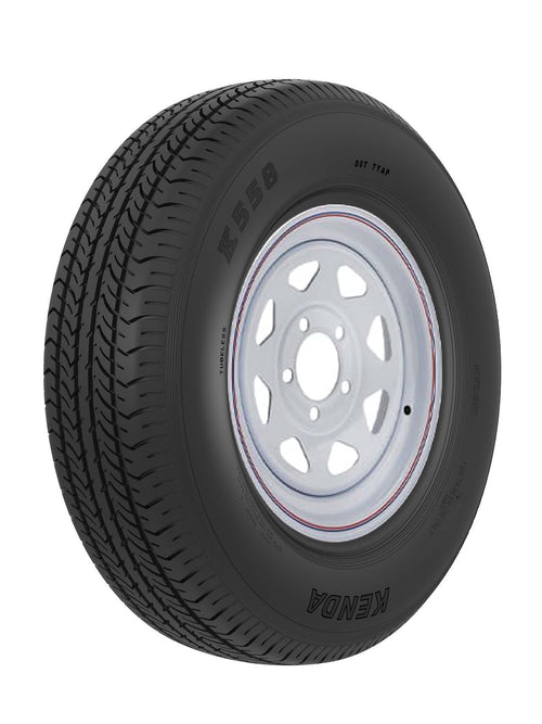 Kenda Tire and Wheel Americana - 3S439 - ST205/75D14 C/5H SPK WHT STR K558 K, (Each)