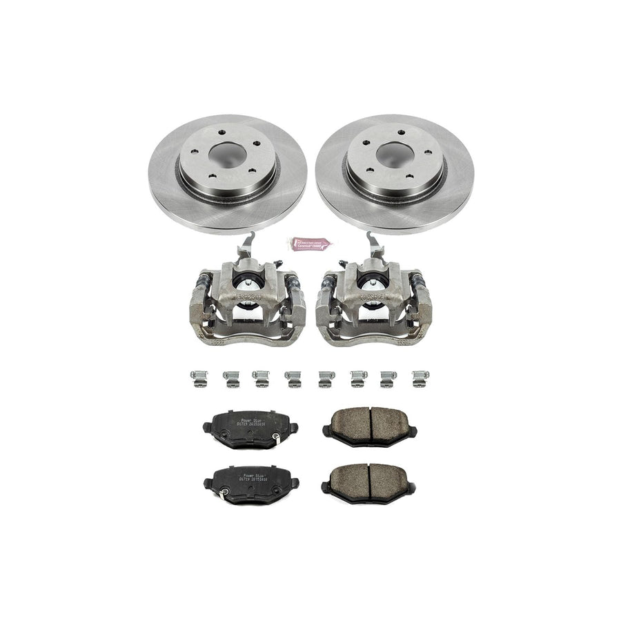 Power Stop KCOE6544A 1-Click Autospecialty OE Replacement Brake Kit with Calipers For Dodge Journey 2013 [Model Specific]