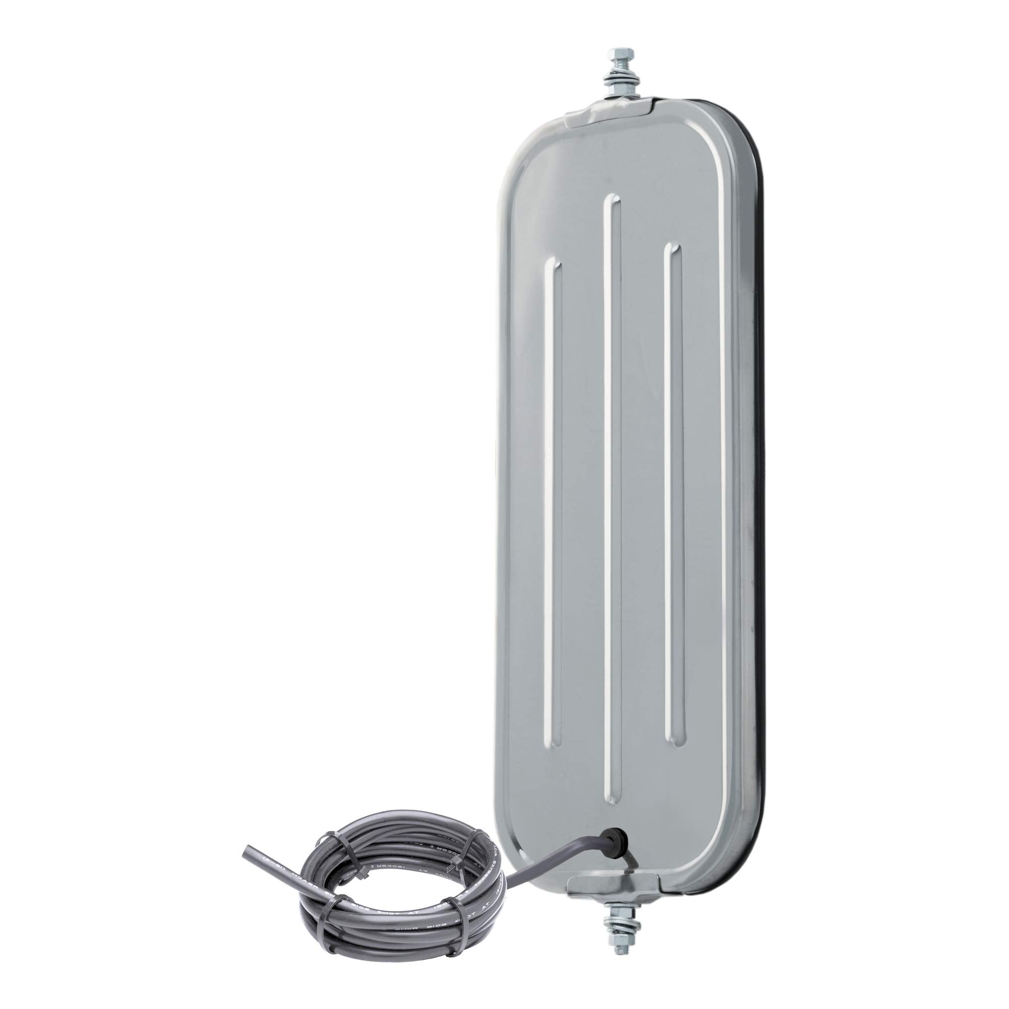 610231 Retrac 7 x 16-Inch Stainless Steel Rib-Back Heated Semi Truck West Coast Mirror Head, Universal Driver or Passenger Side