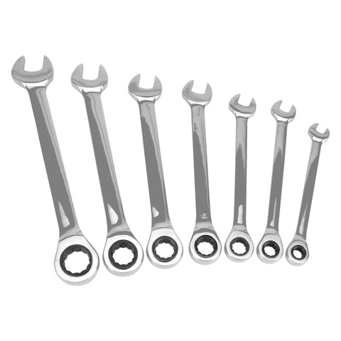 W1092 Performance Tool Metric Ratcheting Wrench Set, 7-Piece