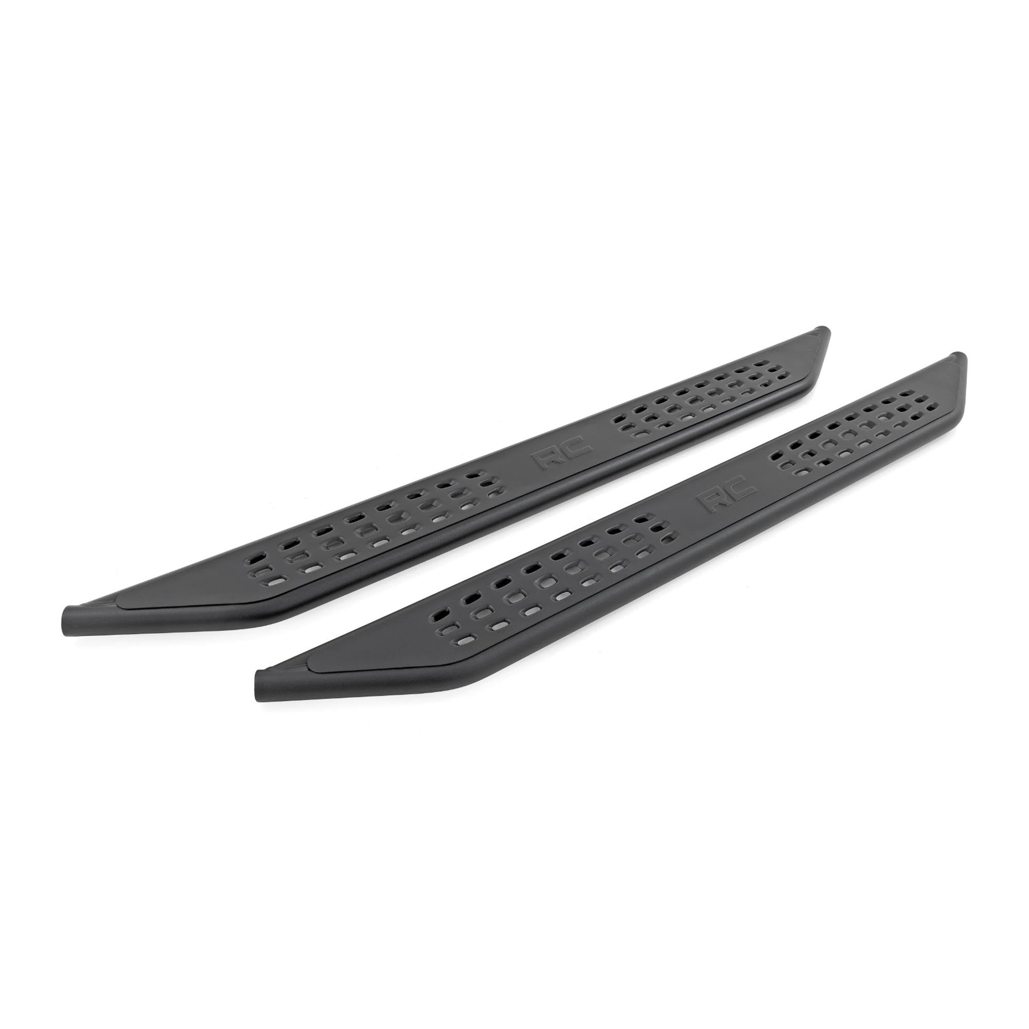 Rough Country Running Boards OV2 for Ford Bronco (2021-2025) 4-Door - Contoured Side Step Bars, Easy Bolt-On Install