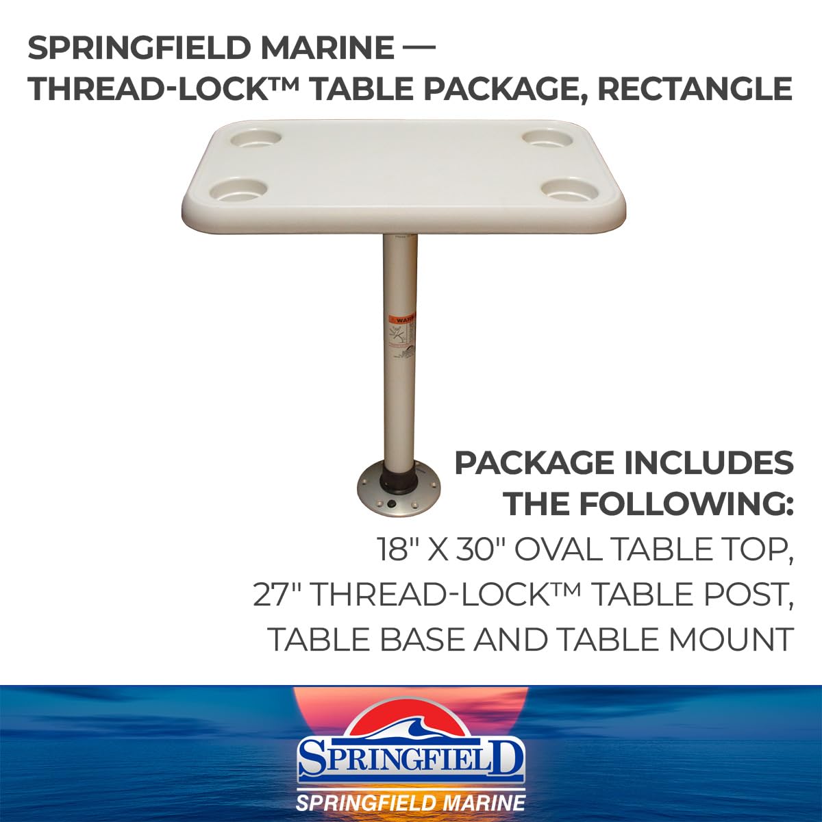 Table Set SPRINGFIELD Thread-Lock RECT