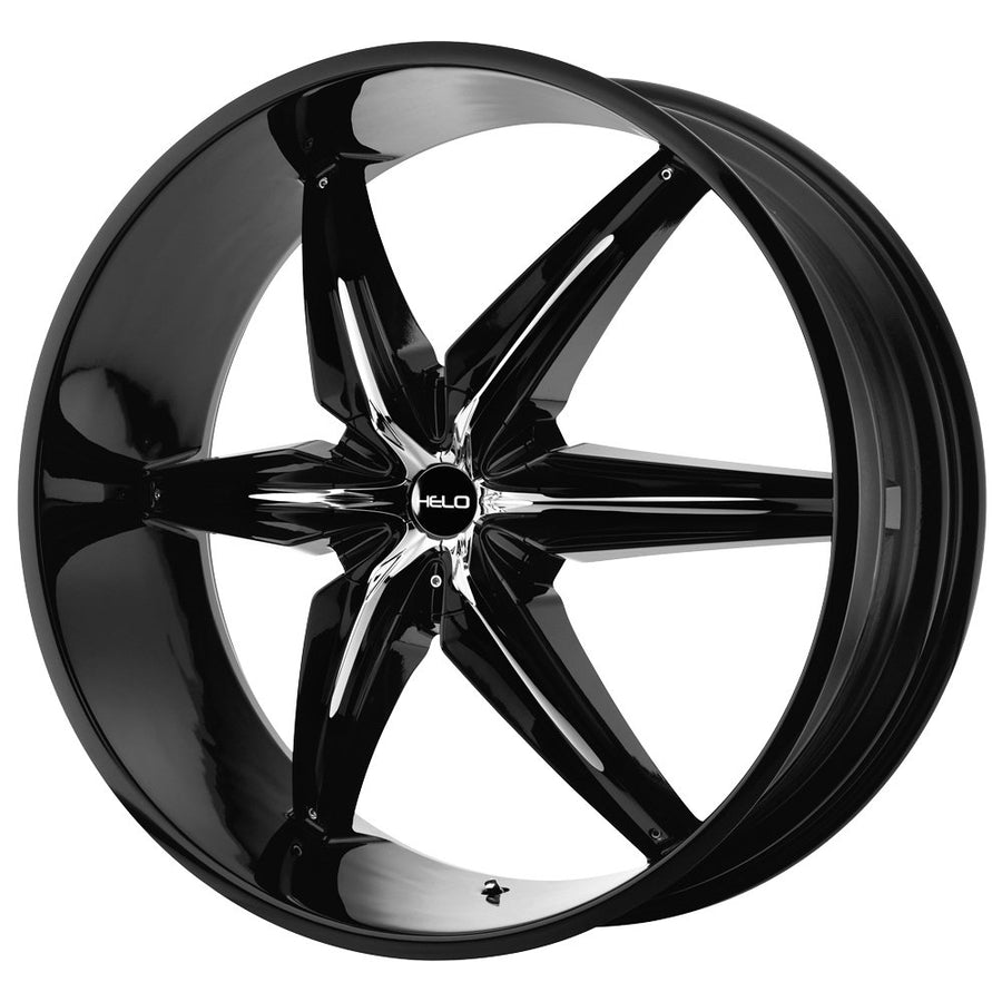 Helo HE866 24X9.5 HE86624920310 5X115/120 G-BLK W/Accents 10MM