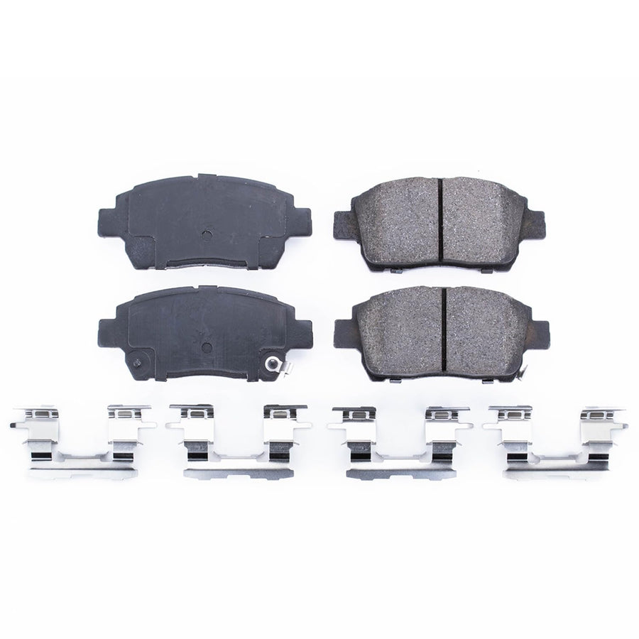 Power Stop Front Brake Kit For Scion iQ 2012-15 |xA 2004-06 |xB 2004-06 |Toyota Celica 2000 |Echo 2001-05 |17-822 Toyota MR2 Spyder 2000-05 - Ceramic Brake Pads With Installation Hardware