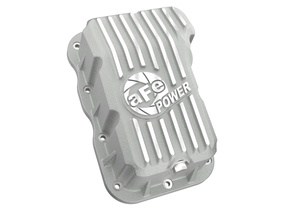 aFe Power Transmission Pan Street Series Raw w/Machined Fins Fit Jeep Wrangler (JL) 18-25 L4-2.0L (t) 46-71400A