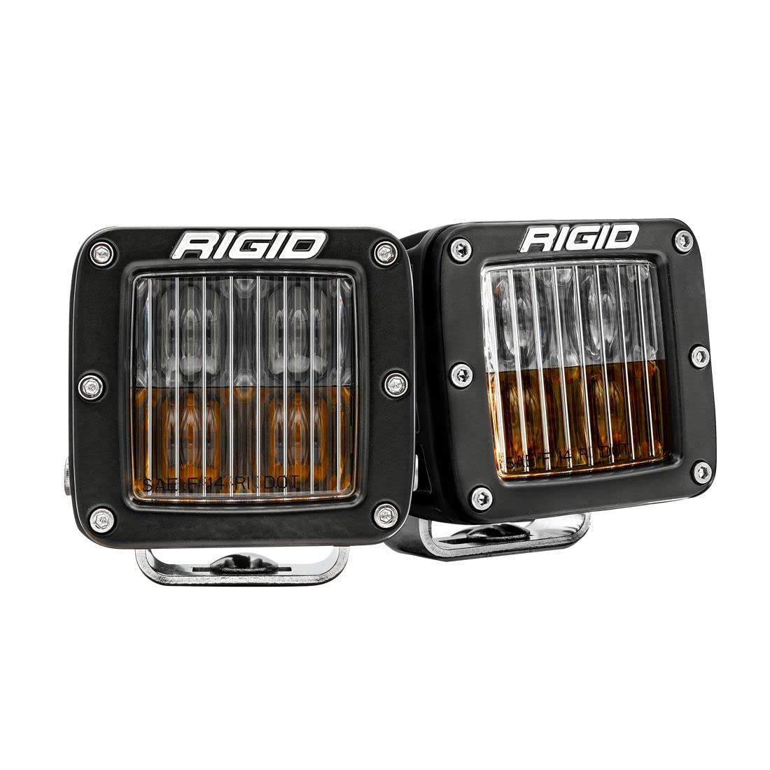 D-Series RIGID 50482 - SAE Compliant Fog Lights Yellow/White Pair