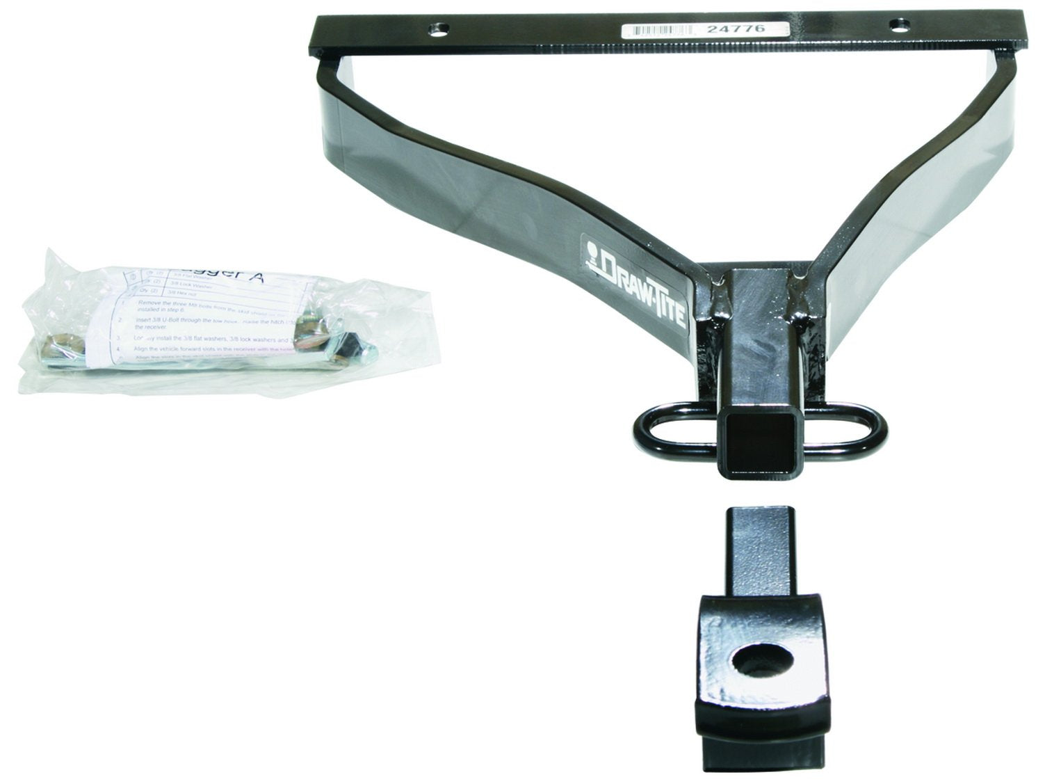 Class 1 Draw-Tite 24776 Trailer Hitch, 1.25 Inch Receiver, Black, Compatible with 2007-2008 Honda Fit