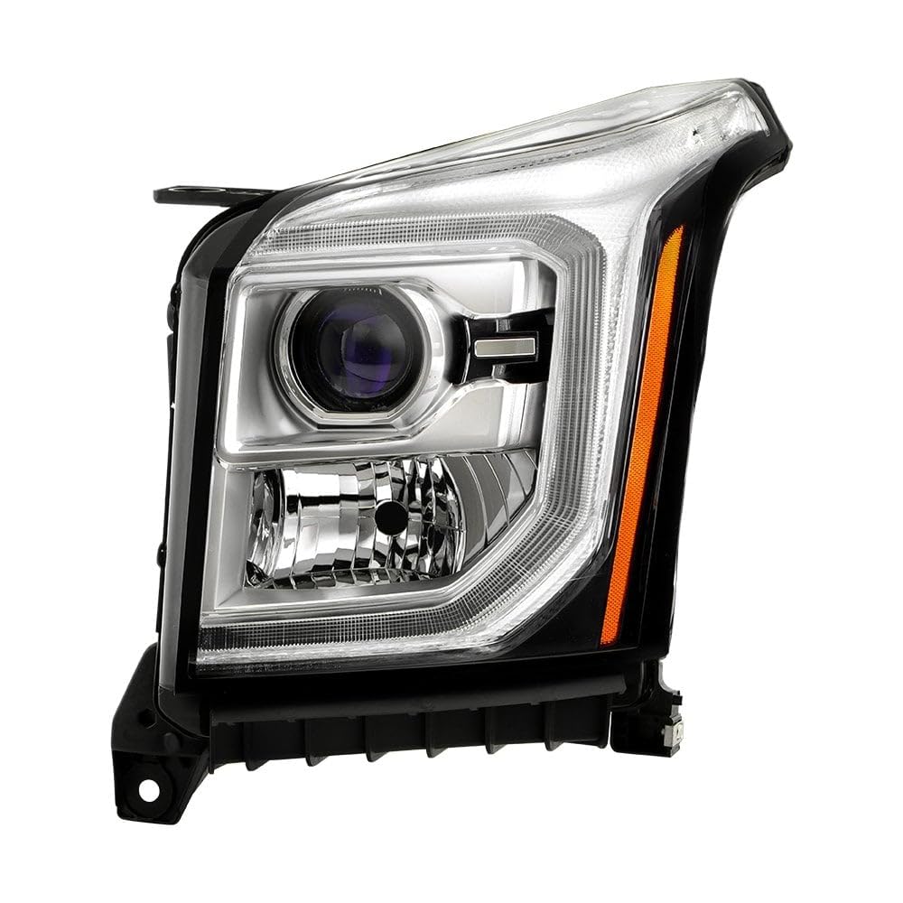 GMC Yukon & Yukon XL 2015-2020 Spyder (POE) HID Only (Do Not Fit Halogen Models) w/LED DRL Projector Headlight - (Bulb & Ballast Not Included) OE Left