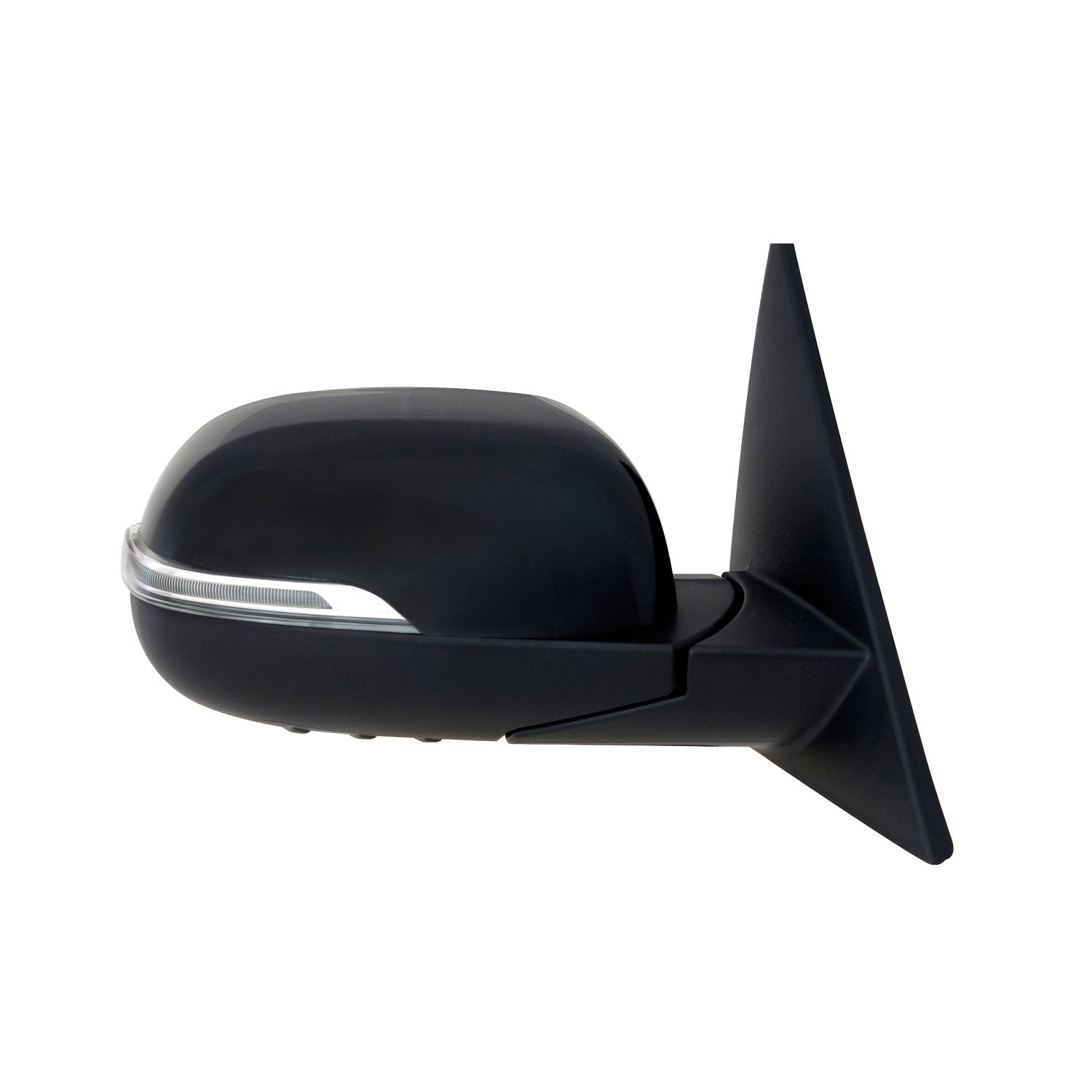 Fit System Mirror Passenger Side for Kia Soul, Textured Black w/PTM Cover, w/Turn Signal, Memory, Power Folding, Heated Power