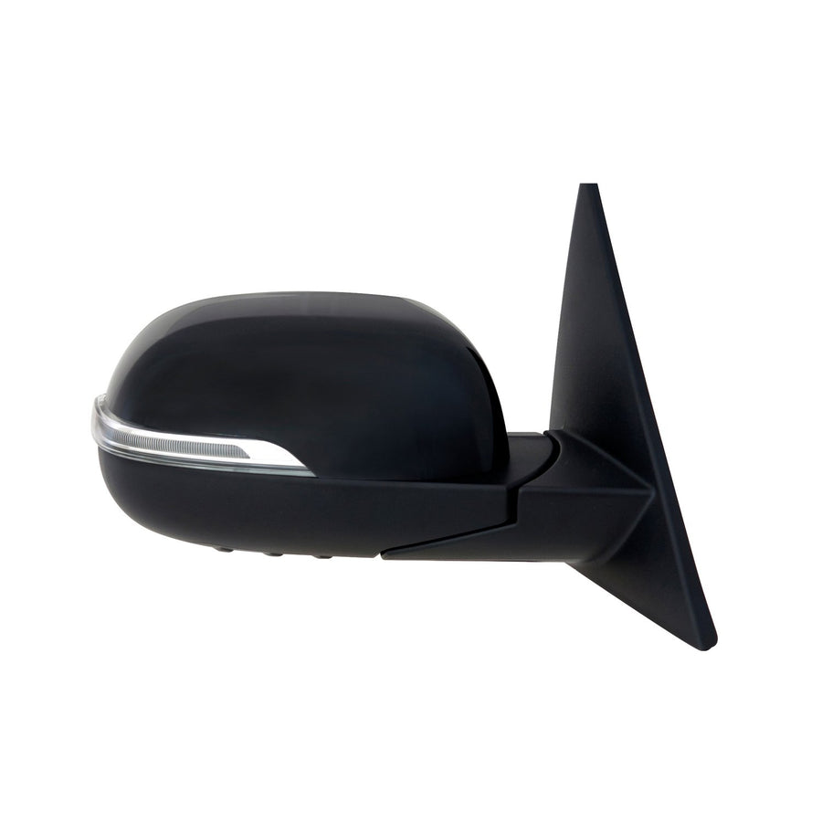 Fit System Mirror Passenger Side for Kia Soul, Textured Black w/PTM Cover, w/Turn Signal, Memory, Power Folding, Heated Power