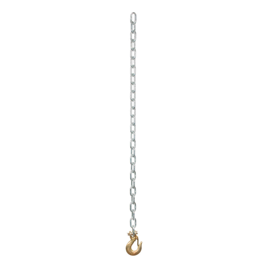CURT 35-Inch Trailer Safety Chain with 1/4-In Clevis Snap Hook, 7,800 lbs Break Strength