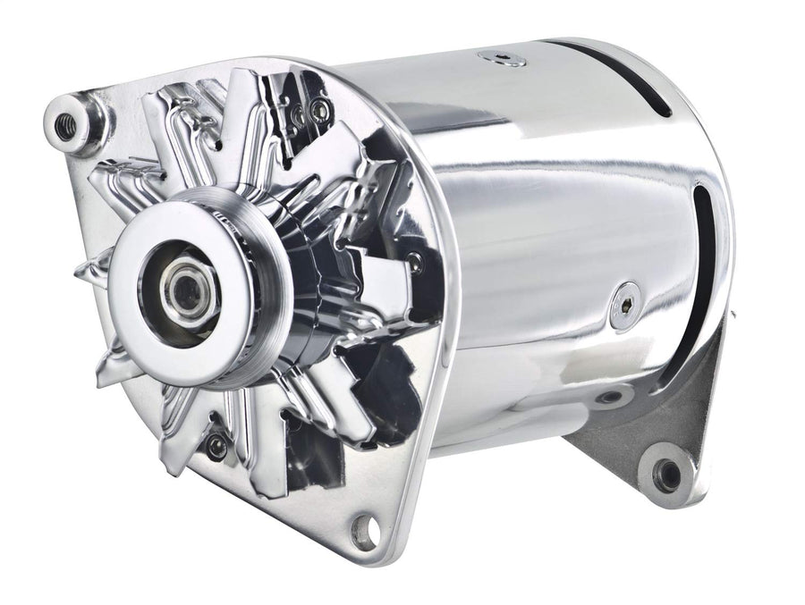 PowerGEN Alternator Powermaster 282158 (Ford Polish 90A 12V T-Bird 1958-'63 w/Step Pulley for 3/8" Belt), 1 Pack