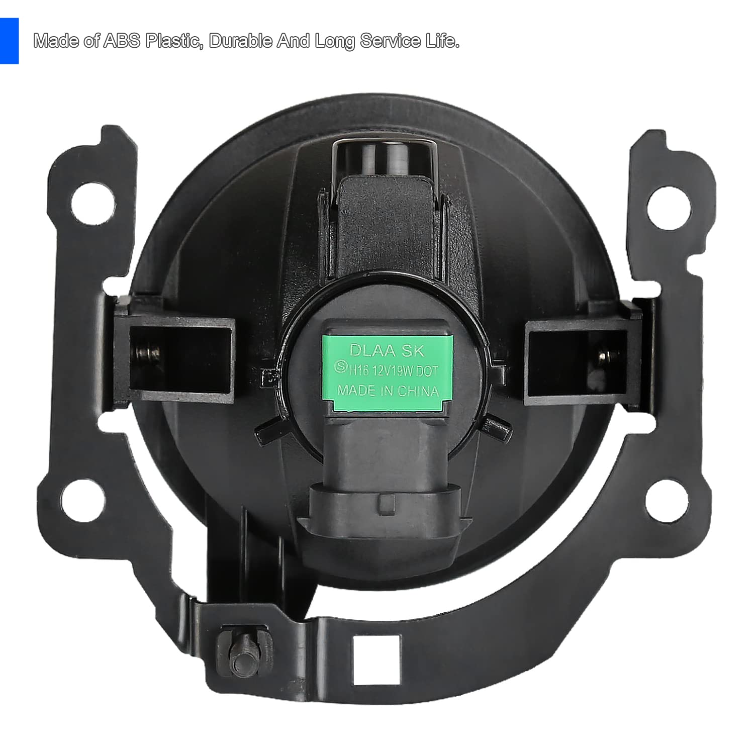Fog Lights + H16 Bulbs + Switch + Wiring SPEC-D TUNING Compatible with 2016-2020 Mitsubishi Outlander, L+R Pair Assembly