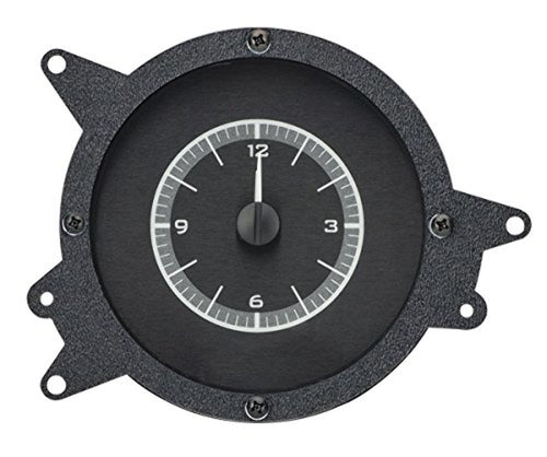 Dakota Digital VLC-69F-MUS-K-B Analog Clock Gauge Compatible with 1969 70 Ford Mustang for VHX gauges Black Alloy Blue Backlighting