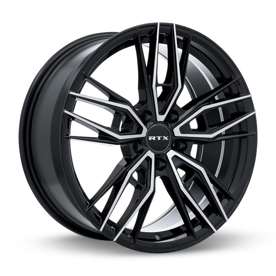 083047 • RTX® Scepter • Gloss Black Machined • 17x7.5 5x114.3 ET40 CB73.1